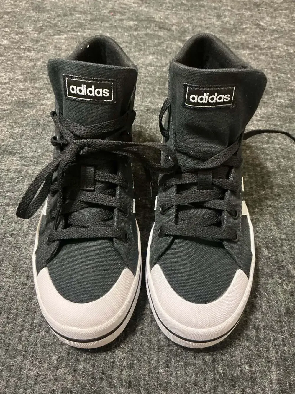 Adidas Bravada 2.0 Mid Platform Shoes Womens Size 6 Black & White